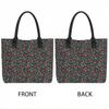  Floral Print Tote Bag Large Capacity Shoulder Bag for Daily Use
