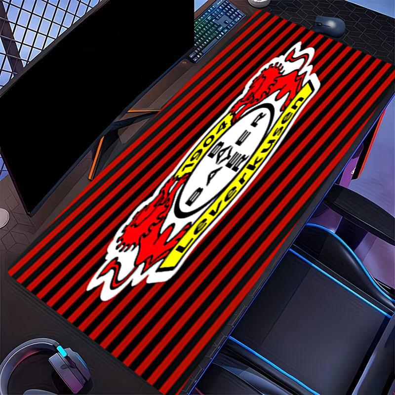 Podkładka pod mysz z nadrukiem Bayer 04 Leverkusen, do klawiatury, laptopa, PC, do biura, domu, dekoracja biurka, idealny prezent urodzinowy dla graczy