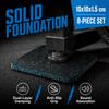 8pcs High Density Treadmill Mats Anti-Slip Floor Protection Mats  Under Machine Feet