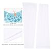 Pair UV Protection Sleeve Sun Cuff Breathable Summer Outdoor Arm Cooling Man Woman DrivingWhite Upgrade XL