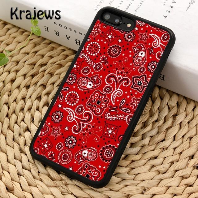 Bandana Paisley Red blue Phone Case Cover For iPhone 17 Air 16 15 14 plus 12 13 pro max coque Fundas