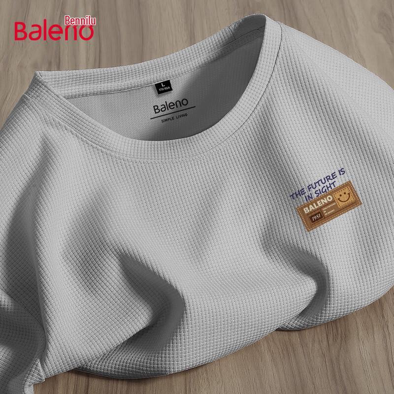 Baleno Men's Waffle Knit Short Sleeve T-Shirt
