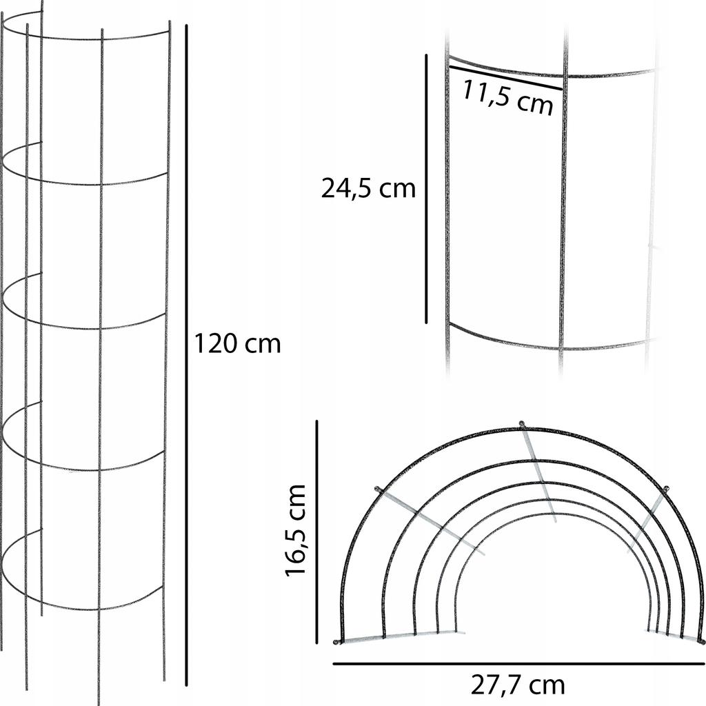 KADAX Pergola Ogrodowa Kolumna Na Kwiaty Róże