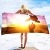 Microfiber Sand Free Beach Towel Super Absorbent Lightweight ThinTowel Blanket for Travel Pool Swimming Bath Camping Love&Peace