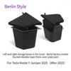 For Tesla Model Y Juniper 2025 Rear Trunk Left Side Storage Box with Cover Tail Boot Organizer Partition Decoration Accessories