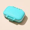 Portable Pill Organizer Three-compartment Organizer, Moisture-proof Buckle Seal Case, Moisture Proof Tablet Storage Compact Plastic Container