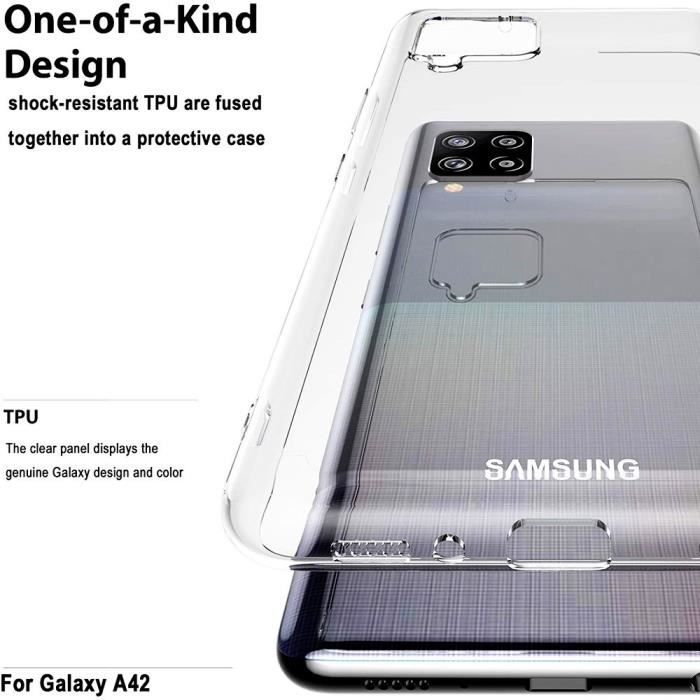 Coque - VCOMP - Samsung Galaxy A42 5G - UltraSlim - Ajustement parfait - Transparent