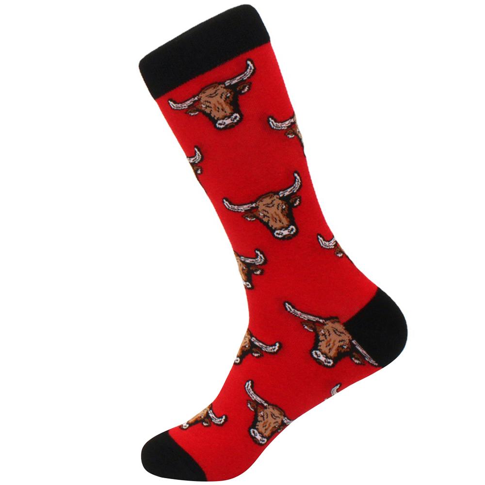 Calcetines de invierno coloridos para hombre algodón peinado suave de llevar cálidos Divertidos Felices hombre mujer calcetines largos Calcetines de hombre vestido de negocios