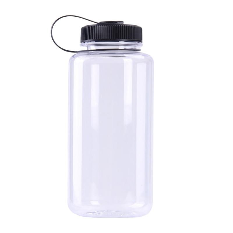 Leichte Kunststoff-Wasserflasche Reise Auslaufsichere Trinkflasche Outdoor-Sport Weithals-Wasserflasche Becher Trinkgeschirr
