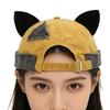 Cute Cat Ears Brimless Hat Hip Hop Beanie Hat Retro Style Melon Docker Cap  Outdoor