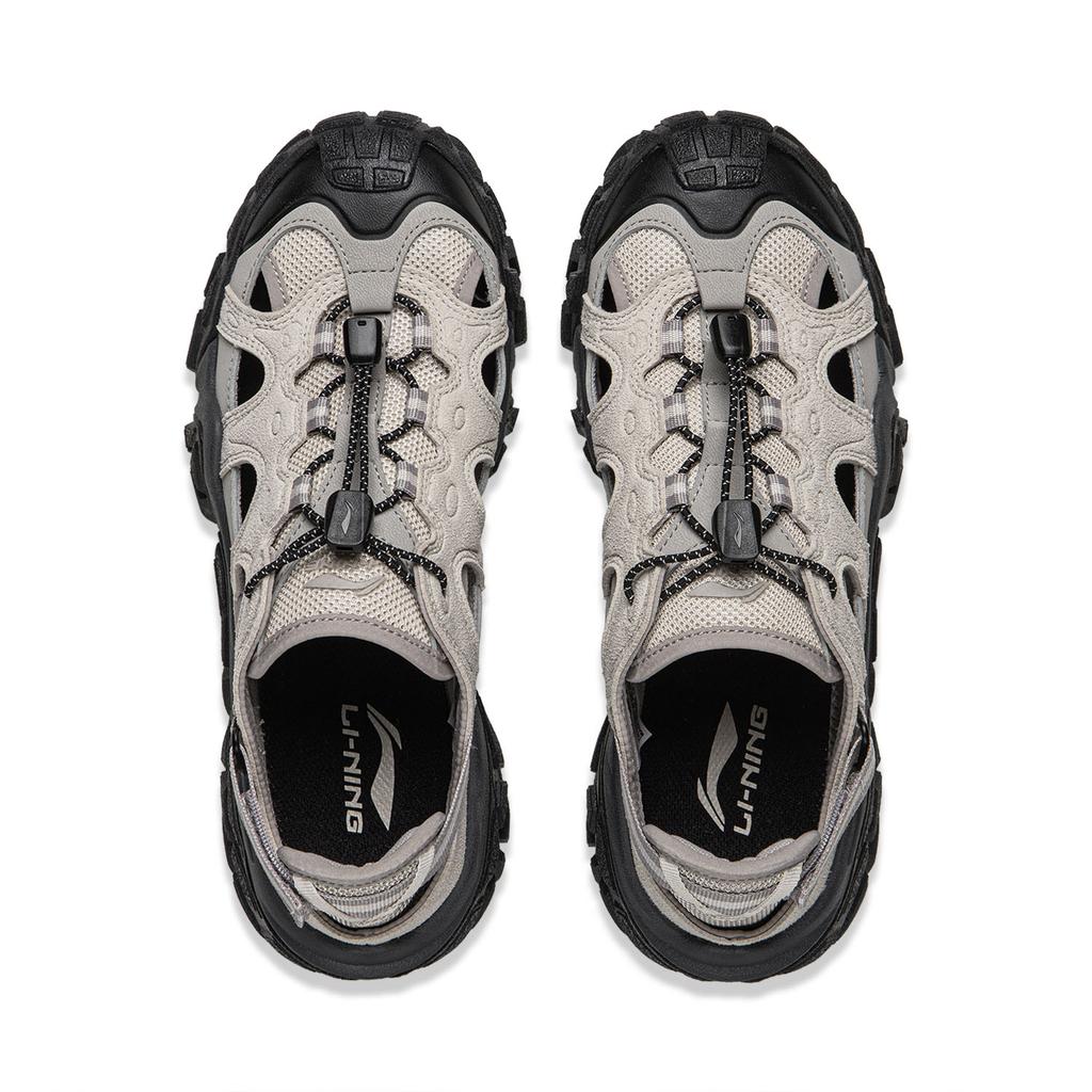 Li Ning Sand Dune Slip Resistant, Abrasion Resistant, Lightweight River Trekking Sandal Women's Gray AGUW028-1