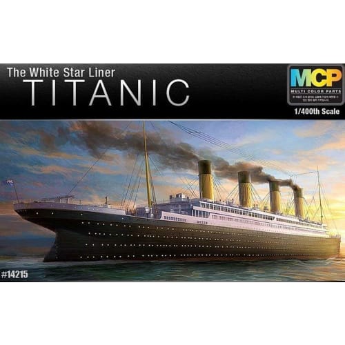 Academy 1/400 Titanic Brand New MCP Multi-Color Parts Plastic Model Kit #14215