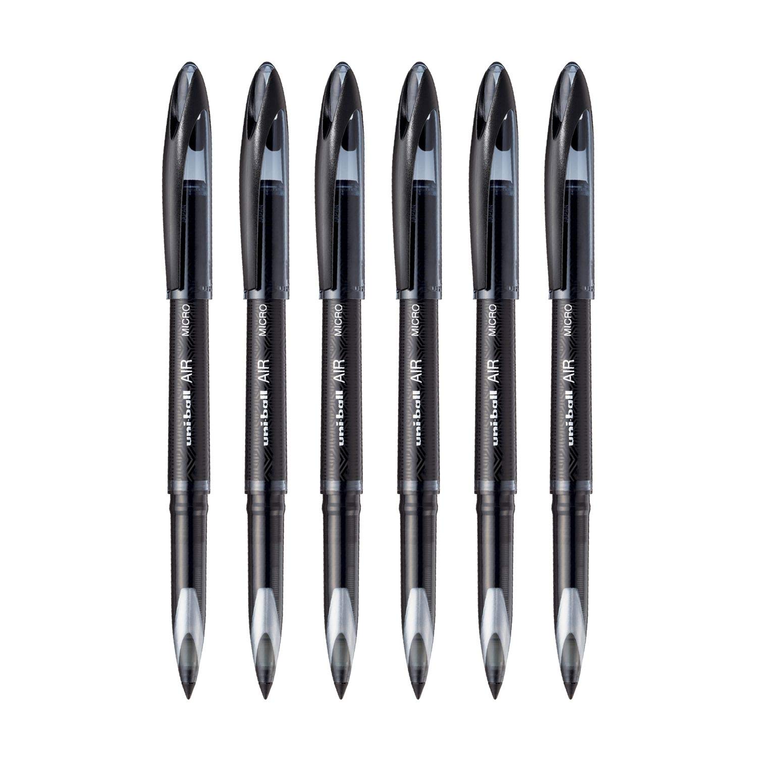

uni-ball Air UBA188M 0.5 mm Roller Ball Pens Black Ink Pack of 6 Smooth Writing Office School Use
