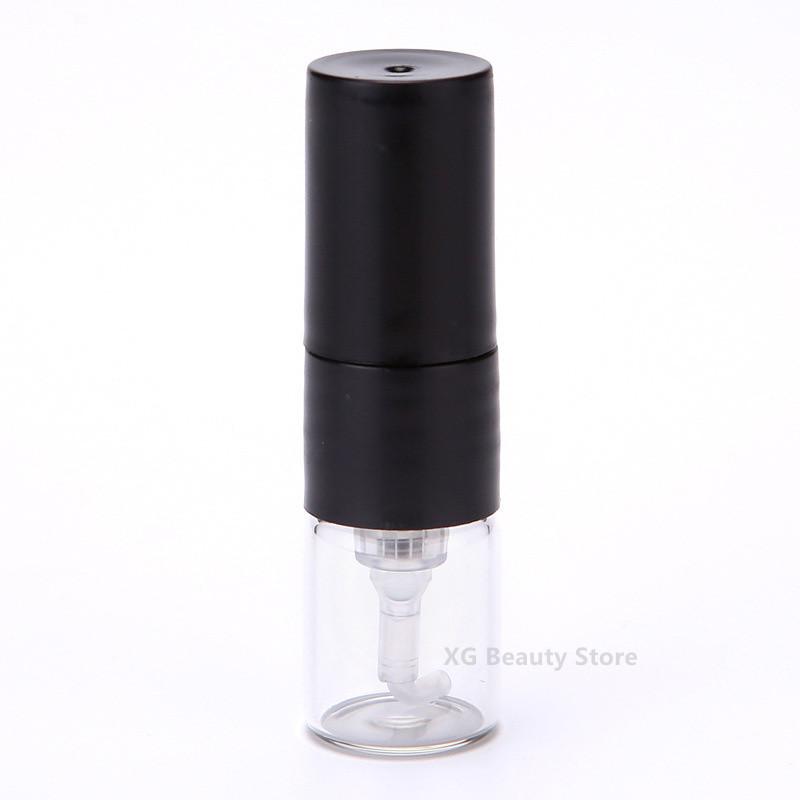 

50/100/200 шт. 1 мл Черный Портативный Стеклянный Флакон для Духов Спрей Многоразовый Флакон Диспенсер для Образцов Насос для Духов Дорожный Флакон 50PCS чёрный