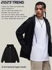 Leichter Cardigan-Hoodie mit doppeltem Reißverschluss für Herren - Vielseitig einfarbig, Trendiger Amerikanischer Stil für Frühling/Herbst, Unisex.