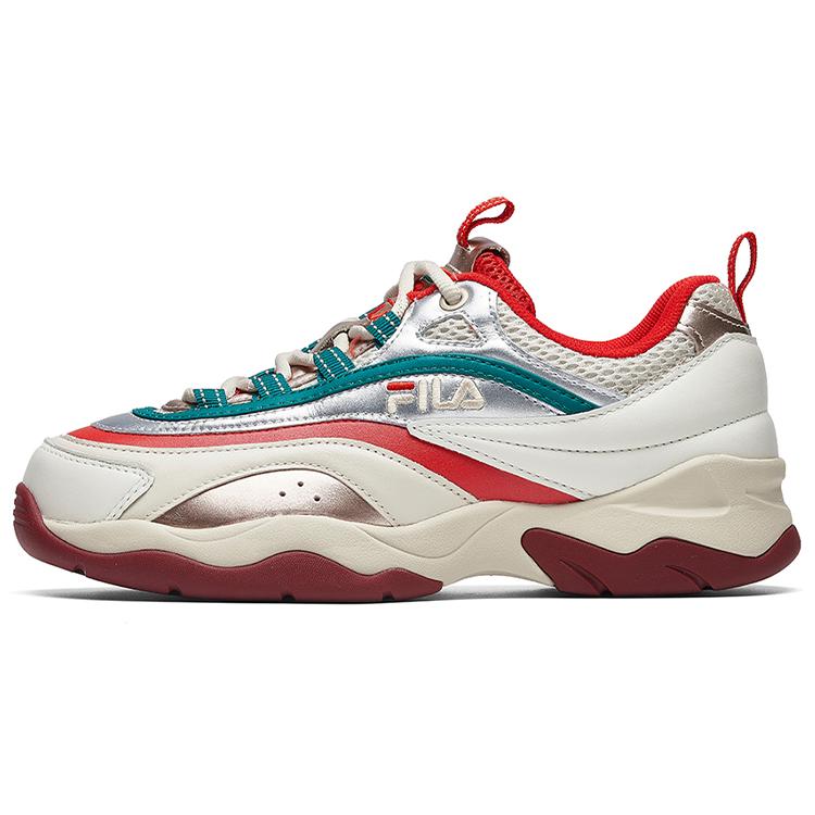 New FILA Ray VNTGLow Running Shoes Gs White/Silver Women's F12W011104FWS