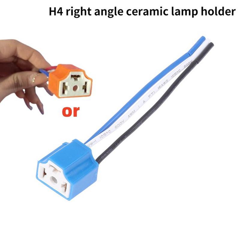 

H7 H4 автомобиль грузовик женский мужской керамический удлинитель фары разъем штекер лампа патрон адаптер 12 В 4A