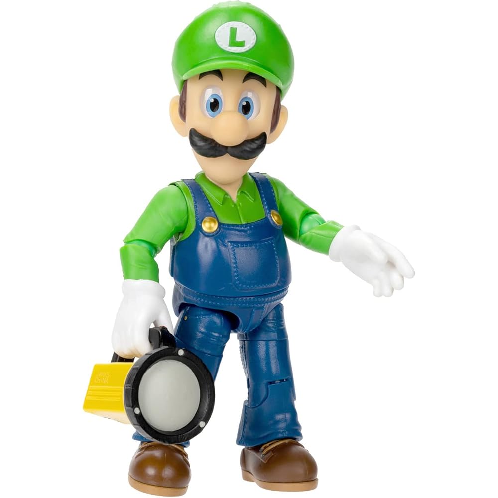 San-ei Trading Super Mario Brothers Movie Action Figure Luigi 6.5x5x13.5cm Collectible Toy TSM-02