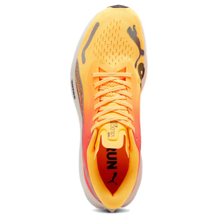 Puma Velocity Nitro 3 Men's Sun Stream Sunset Glow White Running Sneakers 310483-01