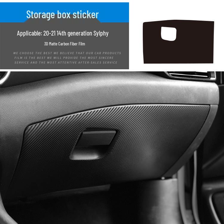 Sylphy 14th Gen Carbon Fiber Interior Trim Sticker for Console and Gear Shift (2020-2022 Models)