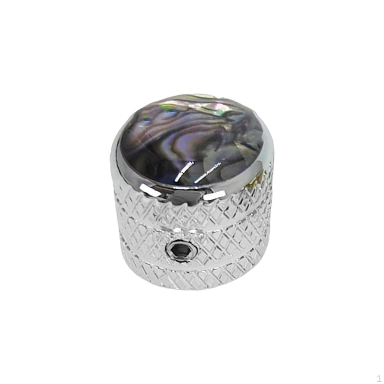 

Bass Potentiometer Knob for Electric Guitar, Guitar Making Accessories, Portable серебряный