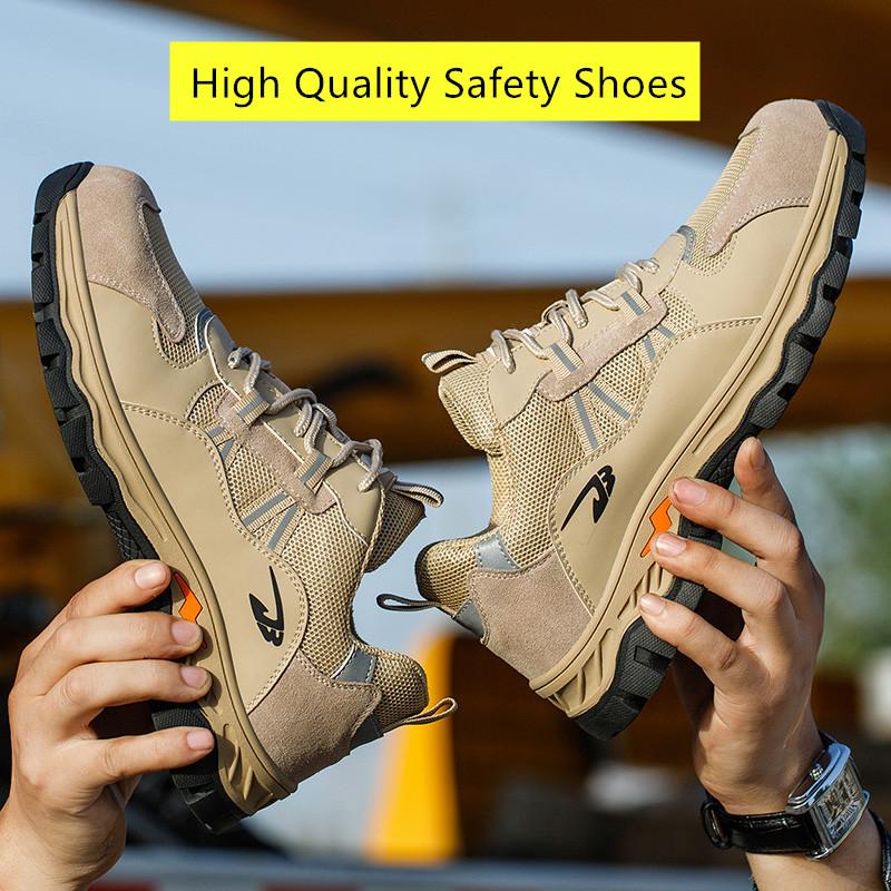 Sommer Arbeitssicherheitsschuhe Sneaker durchstichsichere Sicherheitsschuhe für Herren leichtgewichtige Sicherheitsschuhe Herren Arbeitsschuhe mit Stahlkappe