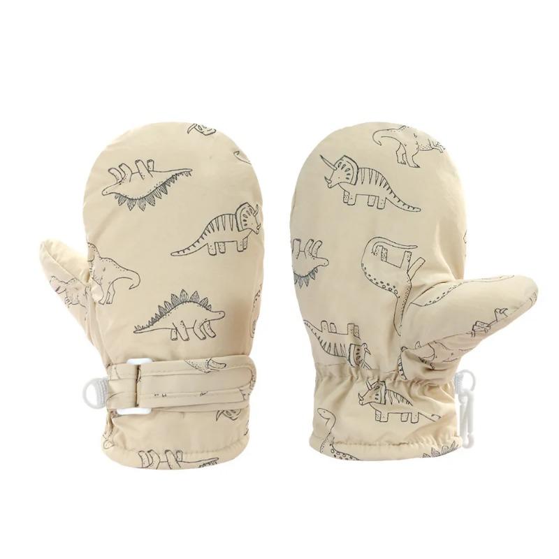 Winter Fleece Lined Kids Gloves for 6 Months to 10 Years Old Babies Thermal Snow Skiing Waterproof winter outdoor play Gloves