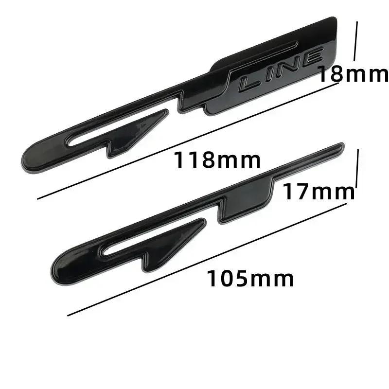 Car 3D Metal GT Line Logo Stickers Rear Boot Trunk Emblem Badge Decals for 307 308 Renault Rio K3 K5 Ceed Sportage