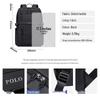 POLO Herren Rucksack für Business-Laptop mit großem Fassungsvermögen