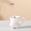 Creative Cat Claw Ceramic Mug with Customizable Logo E411