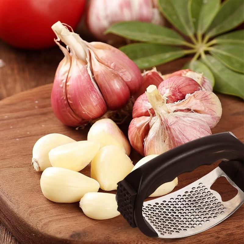 Stainless Steel Garlic Press Crusher Manual Garlic Mincer Chopping Garlic Tool Fruit Vegetable Tools Kitchen Accessories Gadget
