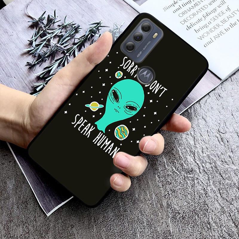 Alien UFO Phone Case for Motorola Moto E7 Plus E32 E20 E40 Edge 20 Lite G22 G52 G20 G30 G100 G60 G50 G10 G Pure G Stylus