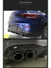 Mercedes-Benz GLC Coupe C43 Style 4-Outlet Rear Lip Stainless Steel Tailpipe