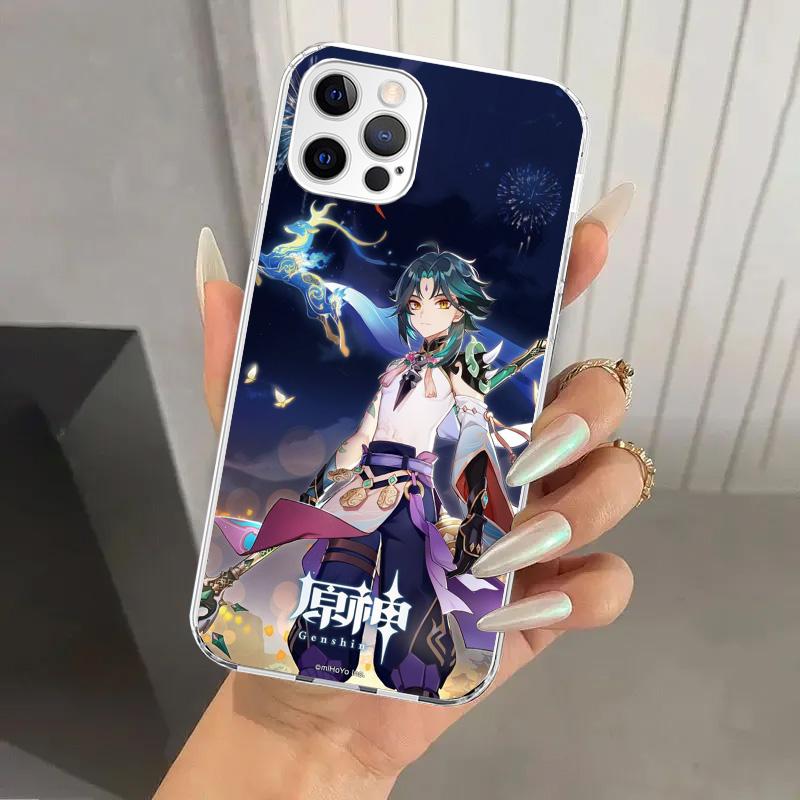 Xiao Genshin Impact Phone Case for Iphone 17 Air 16 15 Plus 14 13 Mini 12 11 Pro Max 16E 7 8 SE 2020 Soft Funda Print Shell 17 A