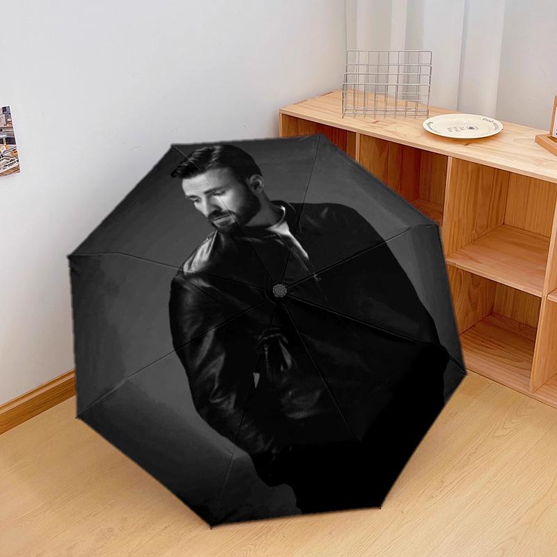Chris Evans Automatic Umbrella - Suitable Travel Outdoor Portable Umbrella Birthday Gift Daily Essentials
