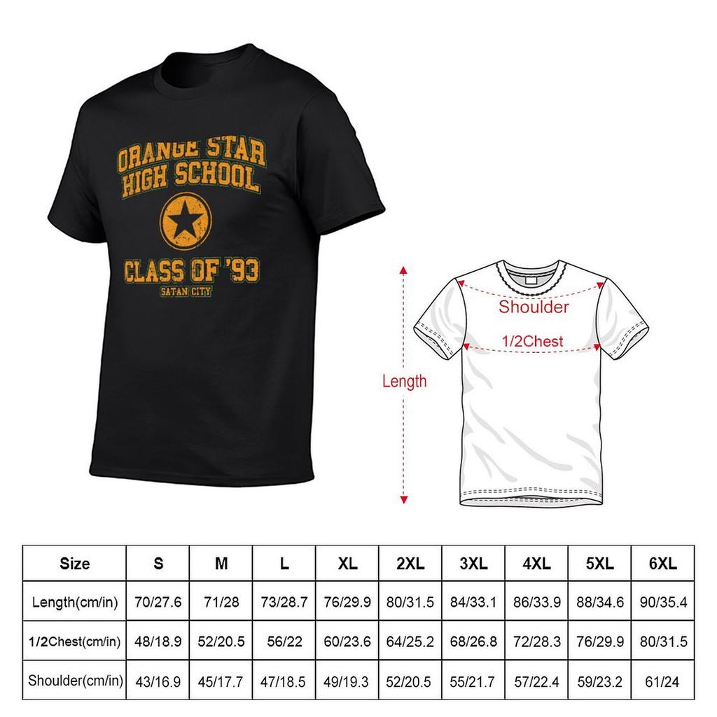 Orange Star High School Class of 93 T-Shirt Vintage Sweat Mens Champion T Shirts