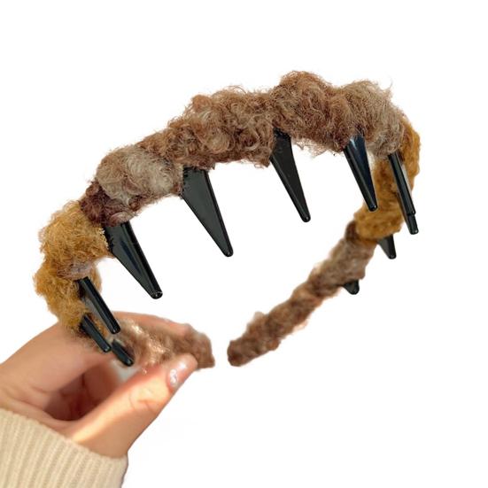 Women Headband Ribbon Decor Anti-slip Teeth Headband Lightweight Versatile Hair