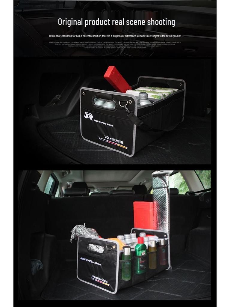 Car Trunk Organizer: Foldable Rear Storage Box