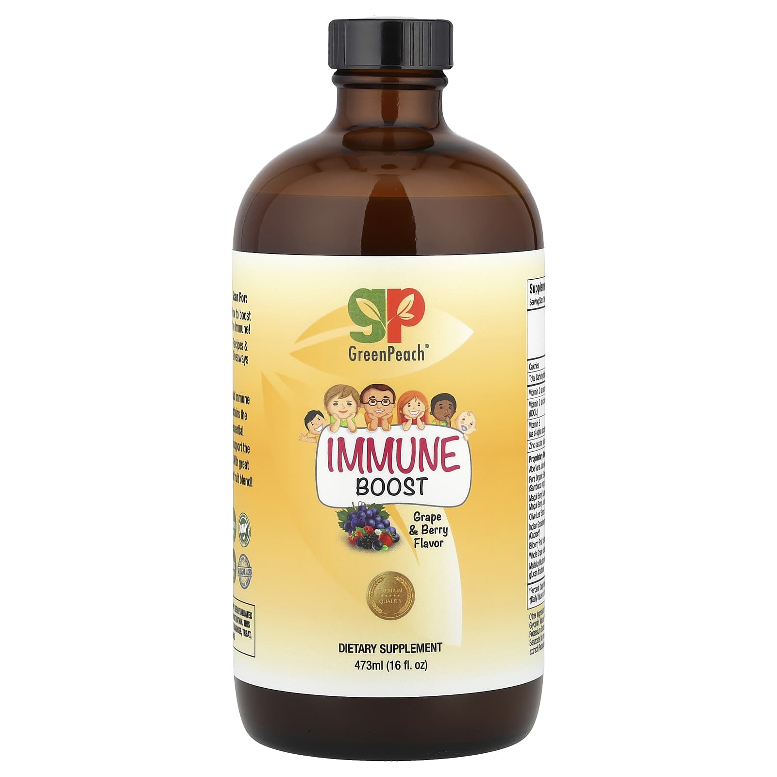 

GreenPeach, Immune Strength, Grape & Berry, 16 fl oz (473 ml)