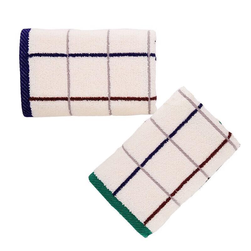 Хлопковое впитывающее полотенце для рук в клеточку
