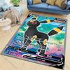 Tappeto Tappetino Pikachu Charizard Squirtle Stampa Tappeto per Soggiorno Camera da Letto Decorazione Divano Tappeto per Aree della Casa Tappetino Antiscivolo Tappeti da Gioco