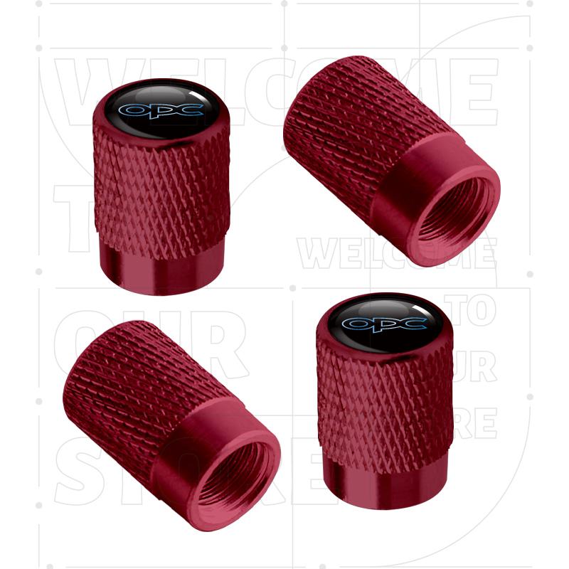 For Opel OPC Line Rocks Insignia Zafira Mokka LOGO 4pcs Car Wheel Tire Valve Aluminum Caps Tyre Stem Covers Airdust Waterproof