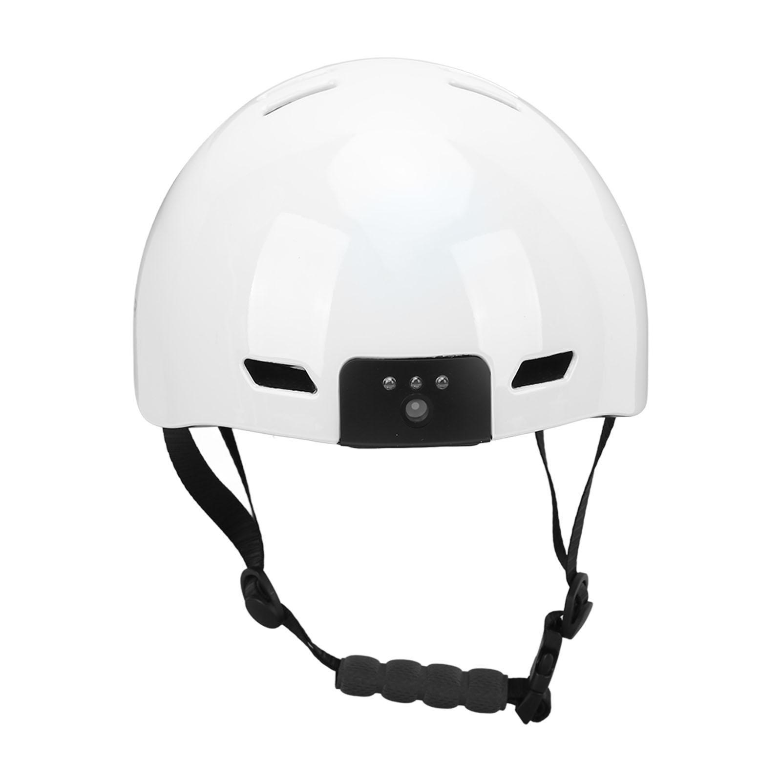 

V6 Smart Bike Helmet with Wifi HD Camera Head Circumference Warning Light Helmet for Roller Skating