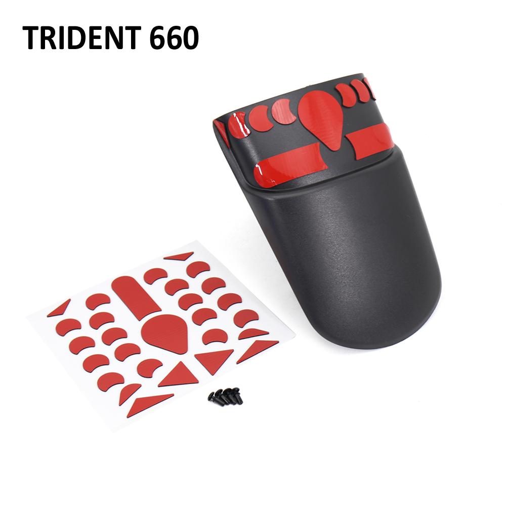 

2021-подходит для Trident 660 Trident660, новый переднее крыло мотоцикла, брызговик, задний удлинитель чёрный