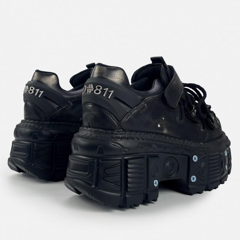 Vintage Distressed Punk Platform Shoes Y2K Streetwear Womens Fashion Round Toe Lace-up