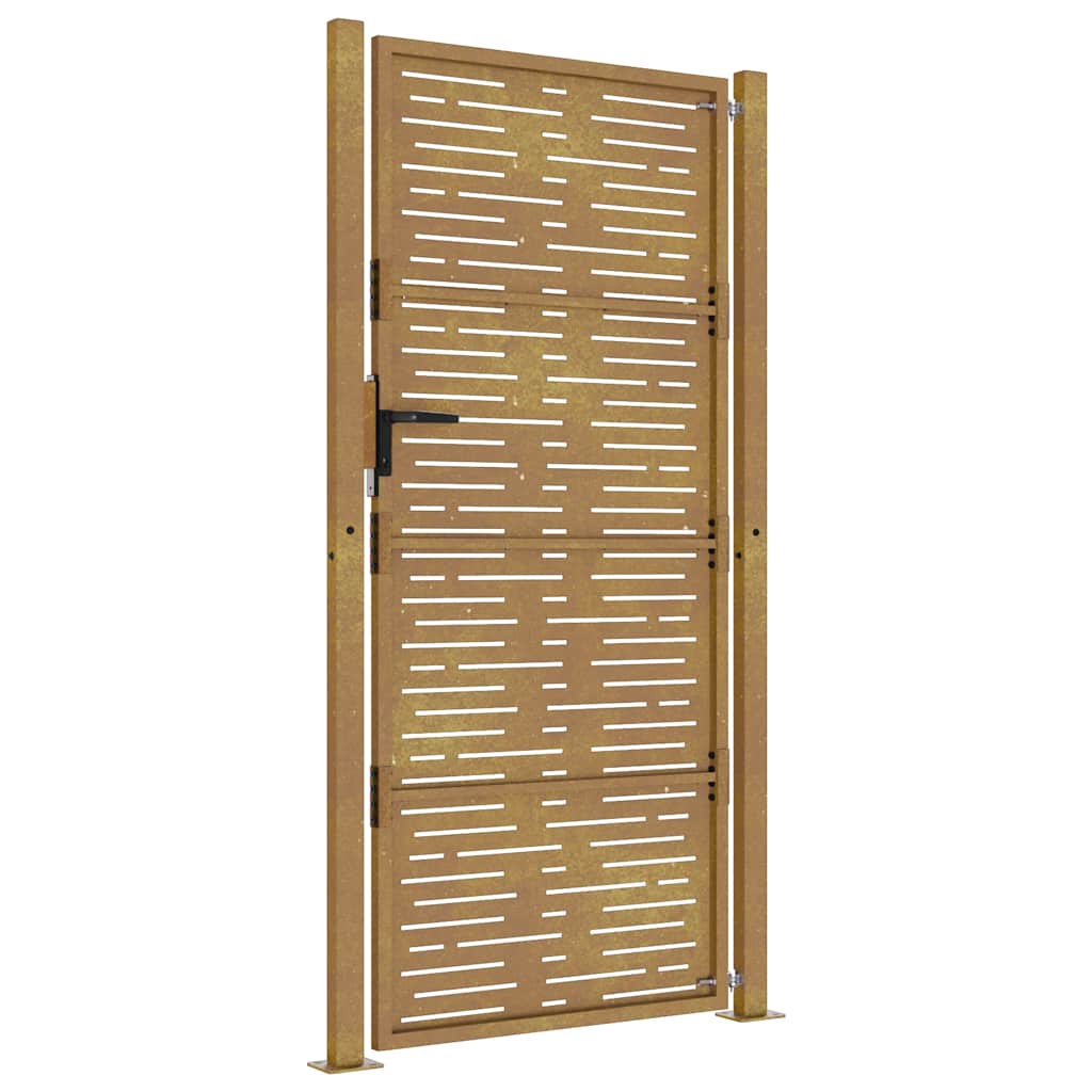 Garden Gate 100 X 175 Cm Corten Steel Square Design