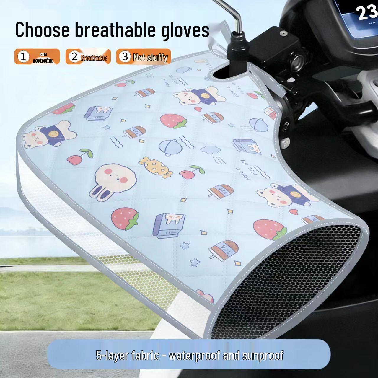 Women s Summer Motorcycle & Electric Scooter Sun Protection Gloves - Thin, Windproof Hand Covers. One Size