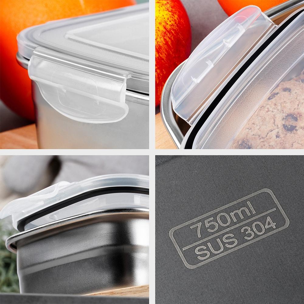 Food Container Lunchbox Steel With Seal 700 Ml