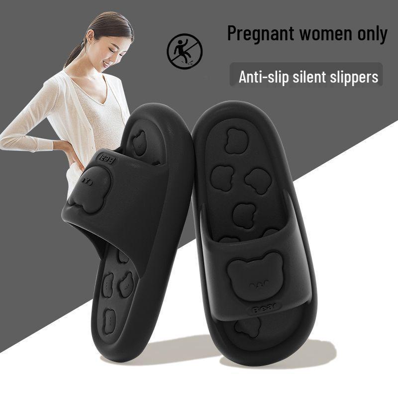 Men's Deodorant Non-Slip PVC Summer Slippers for Bathroom