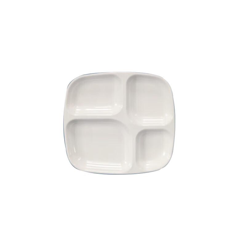 White Melamine Divided Fast Food Tray